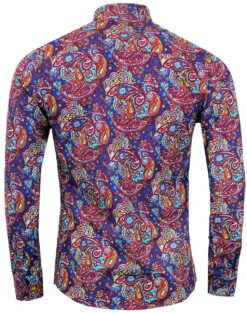 Tabla Paisley Psychedelic Mod Shirt -Trendify Shop madcap england tabla paisley shirt royal 2 34923.1661270579