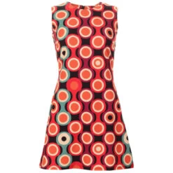 Takka Mod Target Shift Dress (Blue) -Trendify Shop madcap england taka psych out dress burgundy 3 27249.1661261543