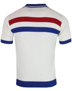 Terry Retro Mod Rib Stripe Polo N -Trendify Shop madcap england terry ribbed polo white 1 31708.1661269001