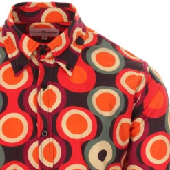 Trip Psych-Out Circle Mod Shirt B/M 32 Trip Psych-Out Circle Mod Shirt B/M -Trendify Shop madcap england trip psych out shirt burgundy 2 46565.1661261517 1