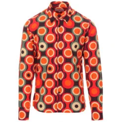 Trip Circles 1960s Mod Target Shirt -Trendify Shop madcap england trip psych out shirt burgundy 3 55183.1661261515 2