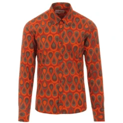 Trip Teardrops 60s Mod Op Art Shirt -Trendify Shop madcap england trip teardrops op art shirt orange 1 56402.1661265515 1
