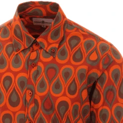 Trip Teardrops 60s Mod Op Art Shirt -Trendify Shop madcap england trip teardrops shirt orange 2 96428.1661265517 1