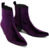 Velvet Casbah Cuban Chelsea Boots P -Trendify Shop madcap england velvet casbah boots purple 2 77723.1661269757