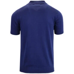 Victor 60s Mod Stripe Zip Polo BLUE -Trendify Shop madcap england victor 60s mod zip polo blue 2 59982.1661266882 1