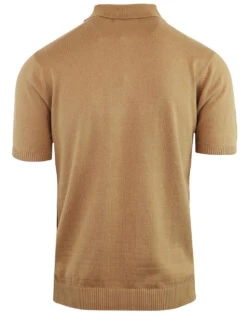 Victor 60s Mod Stripe Zip Polo BLUE -Trendify Shop madcap england victor stripe polo cardigan 2 66194.1661267922 1