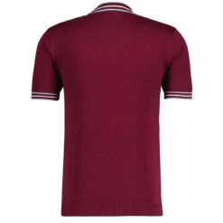 Wilson Pointelle Knit Mod Mock Turtleneck Tipped Tee In Zinfandel -Trendify Shop madcap england wilson tipped pointelle knit tee zinfandel 1 69594.1695997131