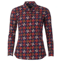 Celia MADCAP Womens Mod Penny Collar Floral Shirt -Trendify Shop madcap england womens 60s petal shirt navy 3 22798.1661263125