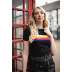 Britpop Women's Retro Rainbow Top -Trendify Shop madcap england womens britpop2 19360.1661262509