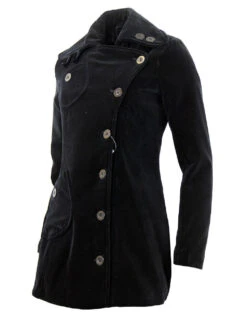 Velvet Grace Vintage 60s Style Coat -Trendify Shop madcap england womens velvet coat2 12111.1661272374