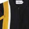 Gloria 60s Mod Zip Neck Stripe Polo -Trendify Shop madcap england womens zip neck polo black 4 43724.1661269068