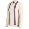 Zodiac Mod Raised Stripe Knit Polo -Trendify Shop madcap england zodiac knitted polo birch 21 92115.1671462765