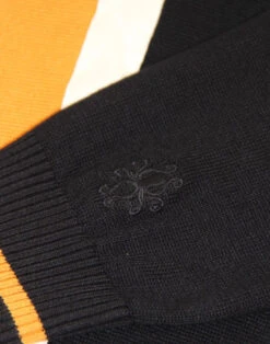 Marriott Suede Mod Polo Cardigan GO -Trendify Shop madcap marriot black close 2 40068.1661268928 1