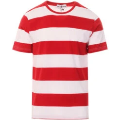 Milne Retro Mod Block Stripe Tee -Trendify Shop madcap milne tee red white 01 18664.1661261335