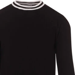 LS Moon Mod Tipped Knit Jumper (B) -Trendify Shop madcap moon longsleeve top black det1 13486.1661260864 5
