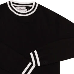 LS Moon Mod Tipped Knit Jumper (H) -Trendify Shop madcap moon longsleeve top black det2 96707.1661260864 3