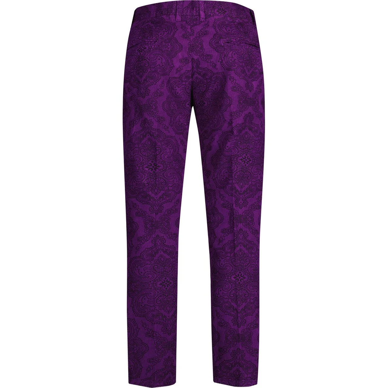 Psycho Paisley Slim Cord Trousers P 4 Psycho Paisley Slim Cord Trousers P - Image 2