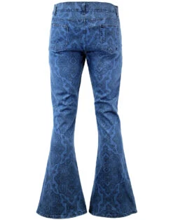 Paisley Rave 70s Denim Bellbottoms -Trendify Shop madcap paisley denim jeans 42 80056.1661271918