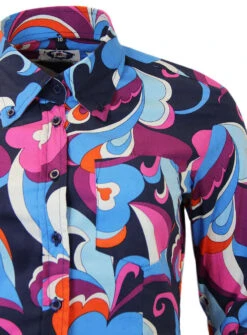 Rocket Retro Paisley Clouds Shirt -Trendify Shop madcap rocket shirt 3 54536.1661272348