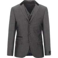 Mohair Tonic Velvet Collar Blazer 7 Mohair Tonic Velvet Collar Blazer -Trendify Shop madcap suit blazer silver waistcoat 32714.1661265132