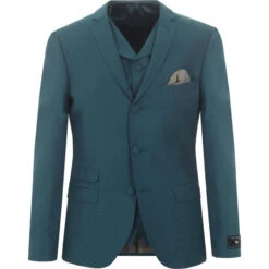 Mod Mohair Tonic Suit Jacket (Teal) -Trendify Shop madcap suit blazer teal waistcoat op 52899.1661264878