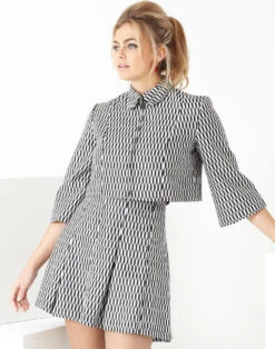 Bijoux Flared Sleeve Bolero Jacket -Trendify Shop madcap womens bolero suit harle7 11641.1661268455 1