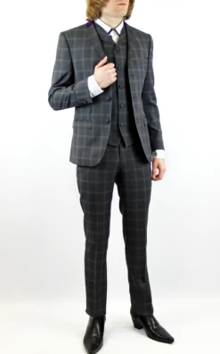 Tailored By Mod Check Suit Jacket -Trendify Shop madcap check 3 pce suit142 68991.1661273165