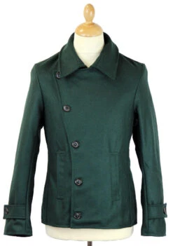 Denny 60s Mod Short Reefer Jacket G -Trendify Shop madcap denny jacket green6 44927.1661273860
