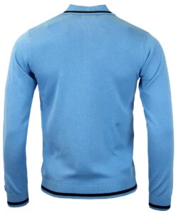 Marriott Suede Mod Polo Cardigan NS -Trendify Shop madcap england suede marriott blue1 13531.1661272860 2