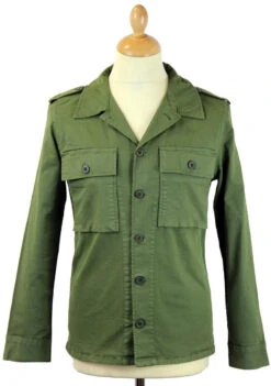 Skinny Lennon Retro Mod Army Shirt -Trendify Shop madcap herringbone lennon jacket5 98282.1661274039