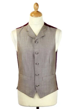 Tailored By Mod Mohair Waistcoat T -Trendify Shop madcap mod suit taupe waistcoat5 97341.1661273934