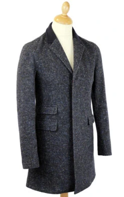 The Regent Mod Donegal Top Coat -Br -Trendify Shop madcap overcoat blue2 97400.1661273704