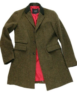 The Regent Mod Donegal Top Coat -Br -Trendify Shop madcap overcoat brown5 06741.1661273736