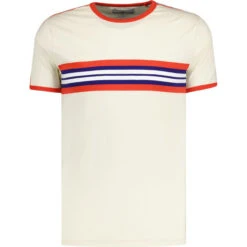Cassette Retro 70s Stripe Tee (SB) -Trendify Shop madcapeng cassette tshirt white front 17694.1678373635 2