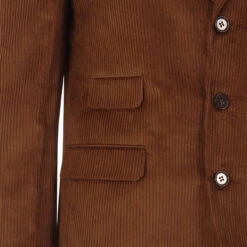 Hemmings Mod Cord 3 Button Blazer T -Trendify Shop madcapeng cord blazer toffee detail2 73777.1661263907