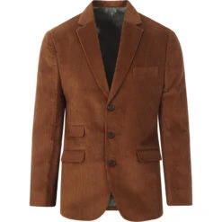 Hemmings Mod Cord 3 Button Blazer T -Trendify Shop madcapeng cord blazer toffee front 77470.1661263903