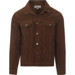 Woburn Mod Cord Western Jacket (DF) -Trendify Shop madcapeng cord jacket choc front 42450.1661264400 1