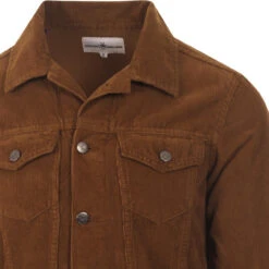Woburn Mod Cord Western Jacket GOLD -Trendify Shop madcapeng cord jacket tan neck 14221.1661264419 6