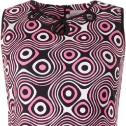 Lazy Daisy Op Art Retro Mod Dress