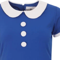 Dollierocker Jersey 60s Mod Dress -Trendify Shop madcapeng dollierocker dress blue detail 39263.1661263098 2