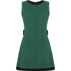À Go-go 60s Mod Mini Dress (Teal) -Trendify Shop madcapeng gogo dress green back 98431.1661262931 1