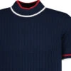 Ripley Grid Jacquard Turtleneck SW -Trendify Shop madcapeng jaquard turtleneck tshirt navy detail 49840.1678197998