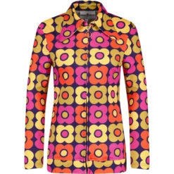 Juliet MADCAP Retro 70s Dagger Collar Zip Shirt N