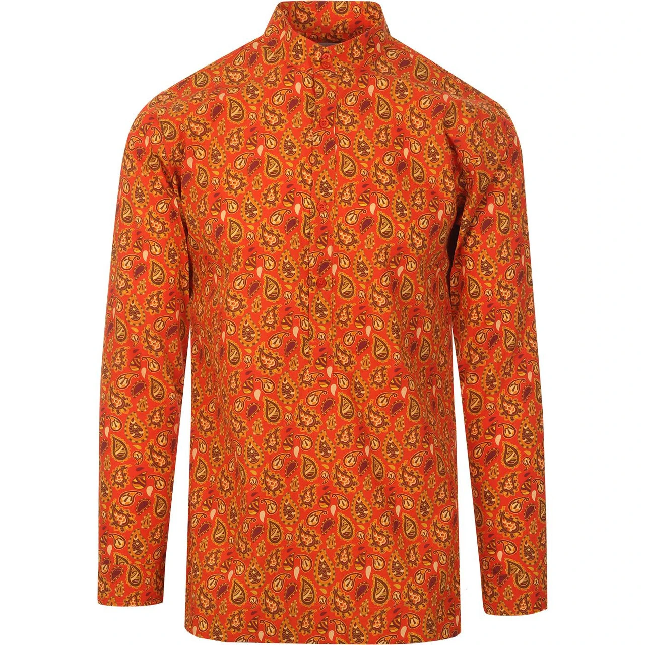 Surbahar Gold Paisley Kaftan Shirt 5 Surbahar Gold Paisley Kaftan Shirt - Image 3
