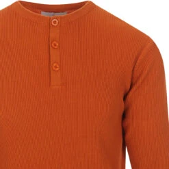 Caine Ribbed Grandad Top (Birch) -Trendify Shop madcapeng ribbed long polo rust detail 33723.1661264057