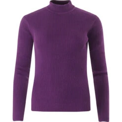 Brigitte Ribbed Turtleneck Top (B) -Trendify Shop madcapeng ribbed turtleneck purple front 88900.1661264112