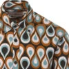 Trip Teardrops Mod Op Art Shirt NF -Trendify Shop madcapeng teardrop shirt teal detail 75578.1661264499
