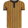 Squire Retro Mod Stripe Grandad Tee -Trendify Shop madcapeng winstono tshirt cheddar front 64335.1678188317