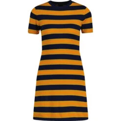 Cassia 60s Mod Knit Stripe Dress N -Trendify Shop madcapengland cassia dress navy front1 92907.1671539665 1