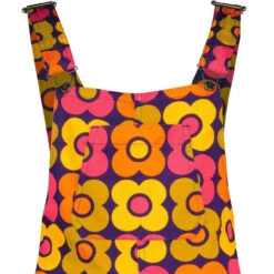 Celandine MADCAP 70s Flower Dungaree Flares (Navy) -Trendify Shop madcapengland celandine dungarees flower detail 15217.1687189034